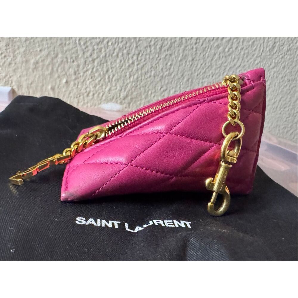 YSL bag charm wallet keychain